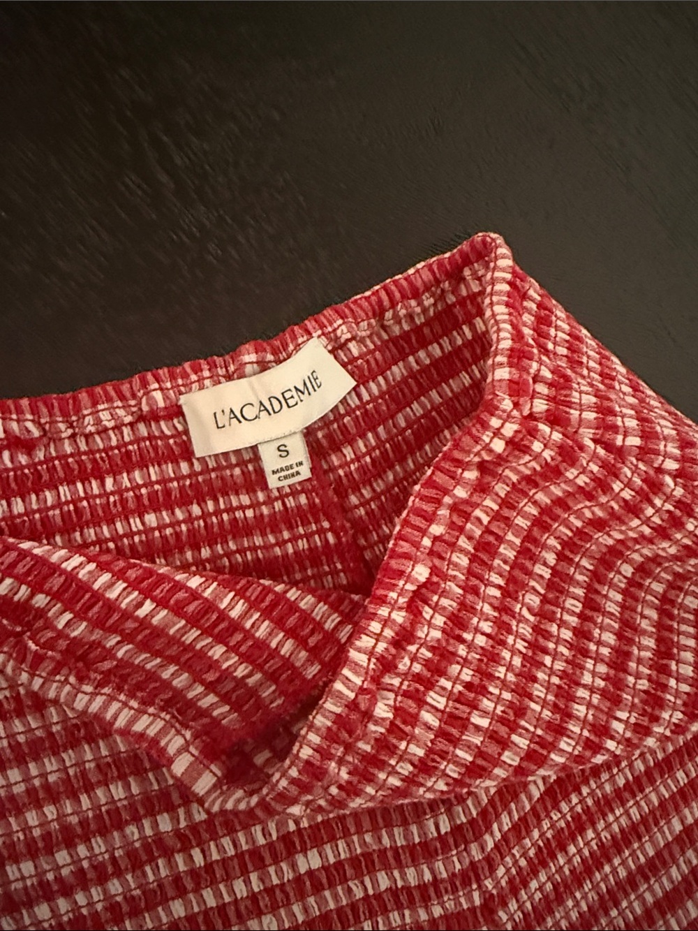 L’academie Gwen Short in Red and White - Picture 9 of 9